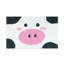 Vache rougissante 20 po x 32 po
