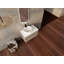 Meuble-lavabo mural 32 po avec lavabo en céramique et panneau plat en PVC, 2 portes à fermeture douce et 1 tiroir, emballage KD, panneau de particules-1824432291