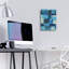  «Denim Blocks I» par Regina Moore, art mural en verre acrylique, 24 po x 36 po-101620693