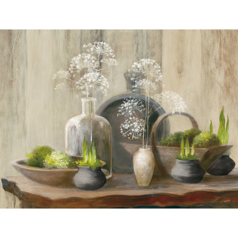 «Rustic Elegance I Dark» par Julia Purinton, reproduction sur toile tendue, H 12 po x l 16 po