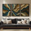 Art mural encadré, impressions murales abstraites rétro sur toile 16 po x 24 po-7289713-7289678