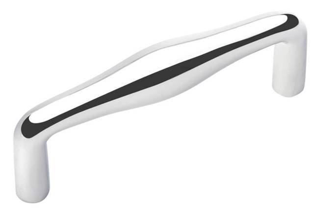 Poignée barre Pyramid, Chrome poli, 6"