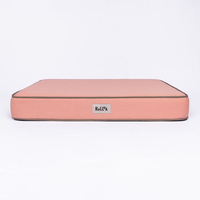 Lit orthopédique en mousse viscoélastique avec housse lavable Cooling Gel, L 30 po x P 24 po x H 3,75 po, Rose