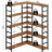 68.7"H x 42.7"D x 42.7"W Corner Bookcase with 5-Tier Open Storage