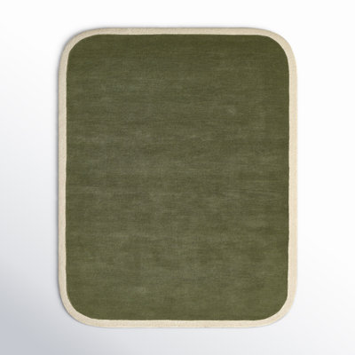 Hermione Green Beige Hand-Tufted Wool Rug