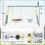 HOMCOM Metal, Polyester, Rope Swing Set Toy