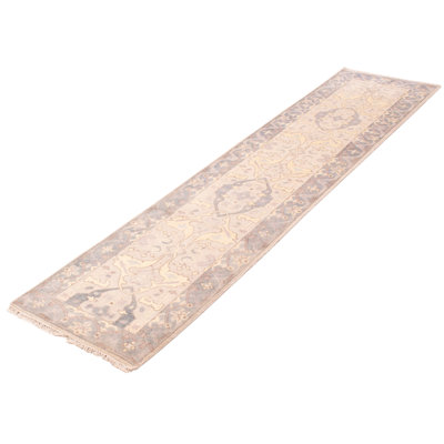 Tavanna One-of-a-Kind 2'8" X 11'9" New Age Runner Wool Area Rug in Light Gray