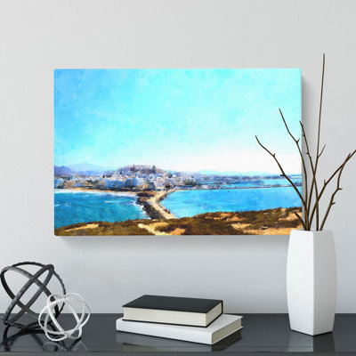 Naxos Skyline In Greece - Wrapped Canvas