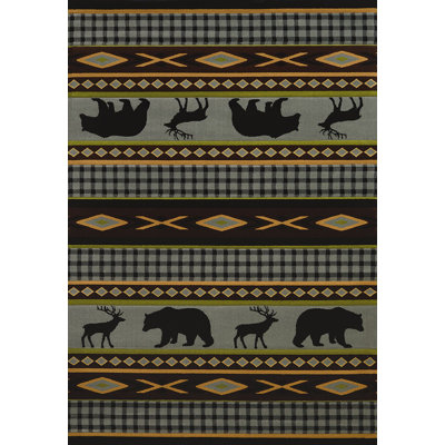 Tapis gris / noir Johnson