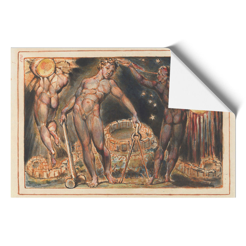 Jerusalem Plate by William Blake - No Frame Print, 42cm H x 59cm W x 0.1cm D