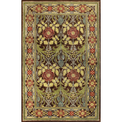 Stacey Hand Tufted Wool Floral Indoor Rug