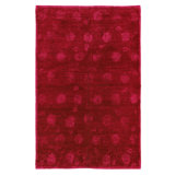 Floral Area Rug in Red