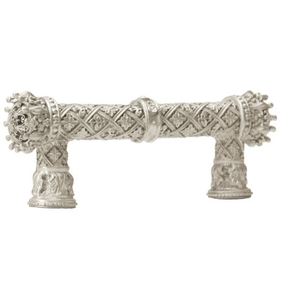 Carpe Diem 6132-11CAB Crowning Glory Queen Anne Satin Queen Anne 5 inches c.c. pull w/ Swarovski Crystals in Satin