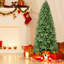 Arbre de 5 pi, 756 pointes en PE +, centre de table de Noël pleine longueur, branches à charnières pour une installation rapide, support en métal, arbre de Noël à espace réduit, et réaliste, assemblage facile, lourd