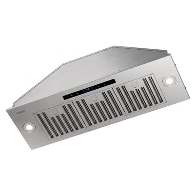 36 Inch Insert Range Hood, 900 CFM Convertible Stainless Steel Hood, Ultra Quiet with Remote Control and Led Light