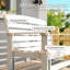 Double chaise berçante, banc oscillant attrayant