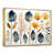 Toile avec cadre flottant or