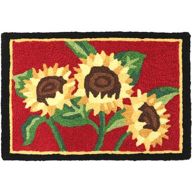 Midnight Sunflower Anti-Fatigue Kitchen Mat - Laural Home