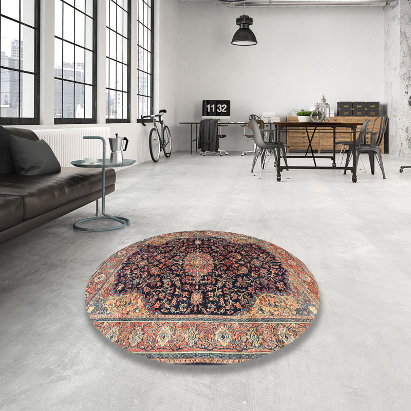 Mehak Oriental Indoor Rug, Round 8'