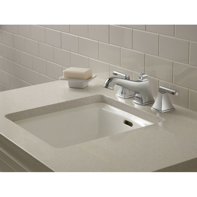 Connelly® Widespread Bathroom Faucet with Drain Assembly, Polished Chrome