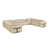 Beige Genuine Leather