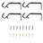 1" Bracket Oil Rubbed Bronze 4-pack-758060079