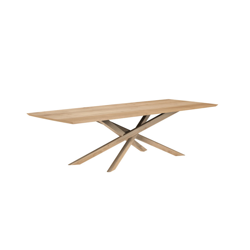 Mikado Solid Oak Dining Table, 43.3" W x 94.5" L