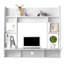 Bureau d'ordinateur mural flottant exquis et peu encombrant-1767754790