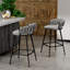 Tabouret de comptoir rembourré avec structure en métal-881554022-881554020