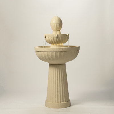 37.80" H Cascading Waterfall Fountain