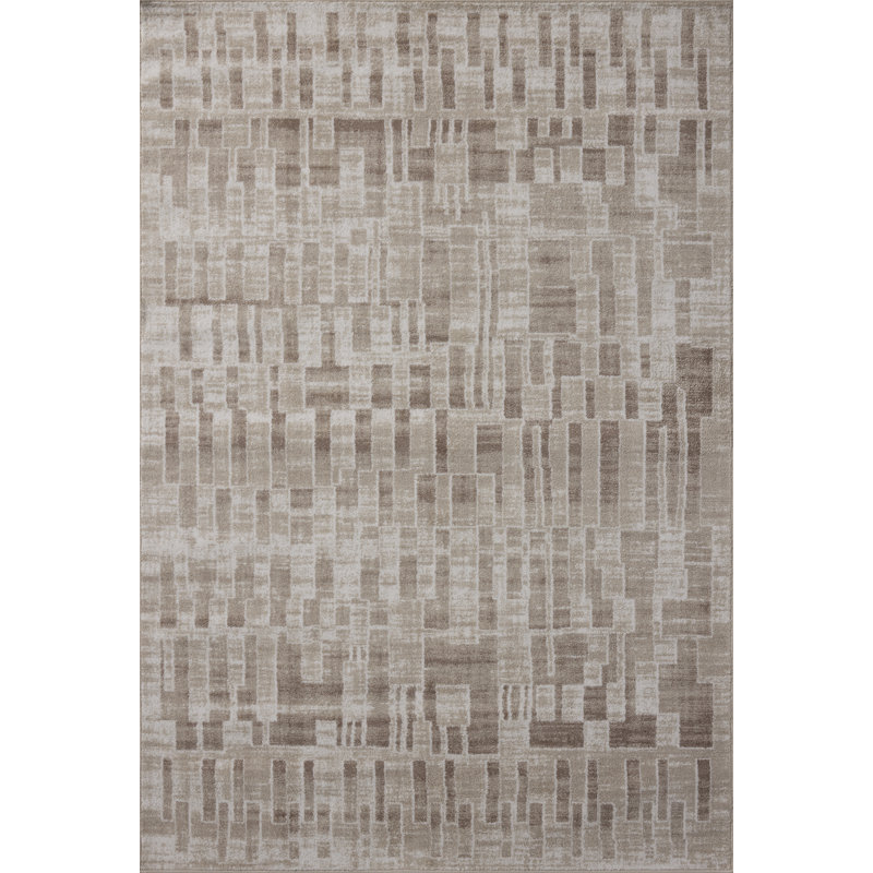 Tapis ivoire / champignon Loloi Winnah, 3 pi 6 po x 5 pi 6 po