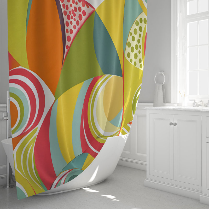 Collmar Abstract Shower Curtain, 72" H x 70" W