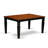 7 Piece Dining Table Set Consist of a Rectangle Wooden Table with Butterfly Leaf and 6 Dining Room Chairs, Black & Cherry-22257339