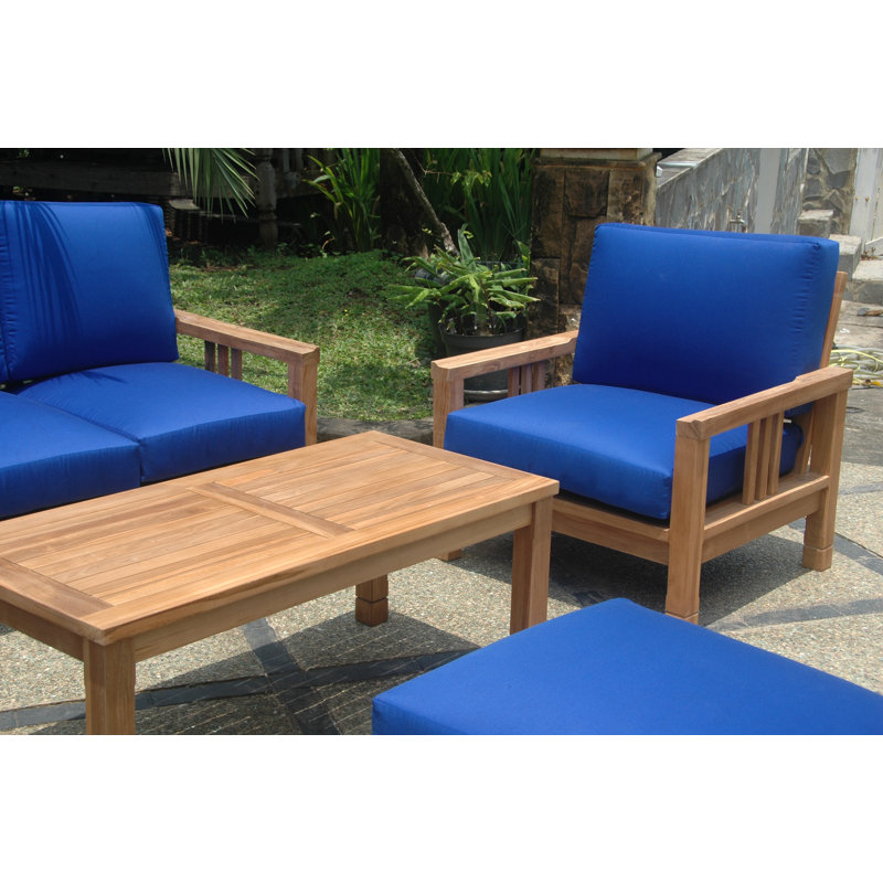 South Bay Outdoor 6 - Piece Teak Conversation Set