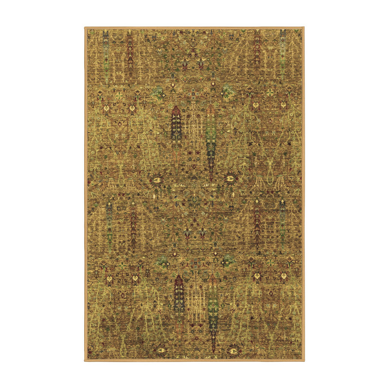 Washable Ikat Indoor Rug, Rectangle 8' x 12'