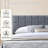 Velvet Platform Bed Frame With Upholstered Headboard-1378920818-1378920816