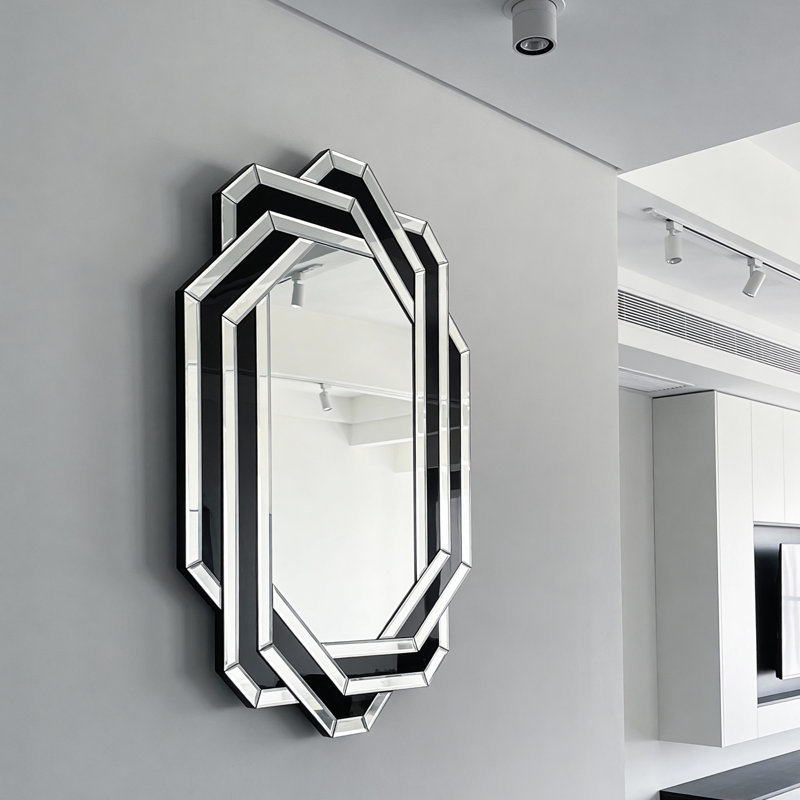 Miroir de salle de bain luxueux en cristal écrasé, miroir de meuble-lavabo moderne pour le salon et la chambre à coucher