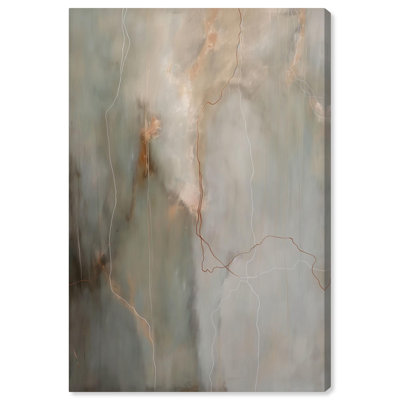 Fiery Traces I Canvas Minimalist Abstract by Art Remedy