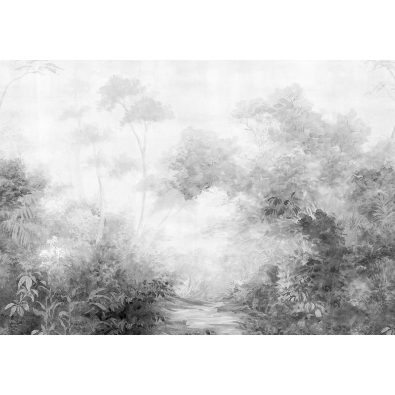 Murale sépia Woodlands, Gris