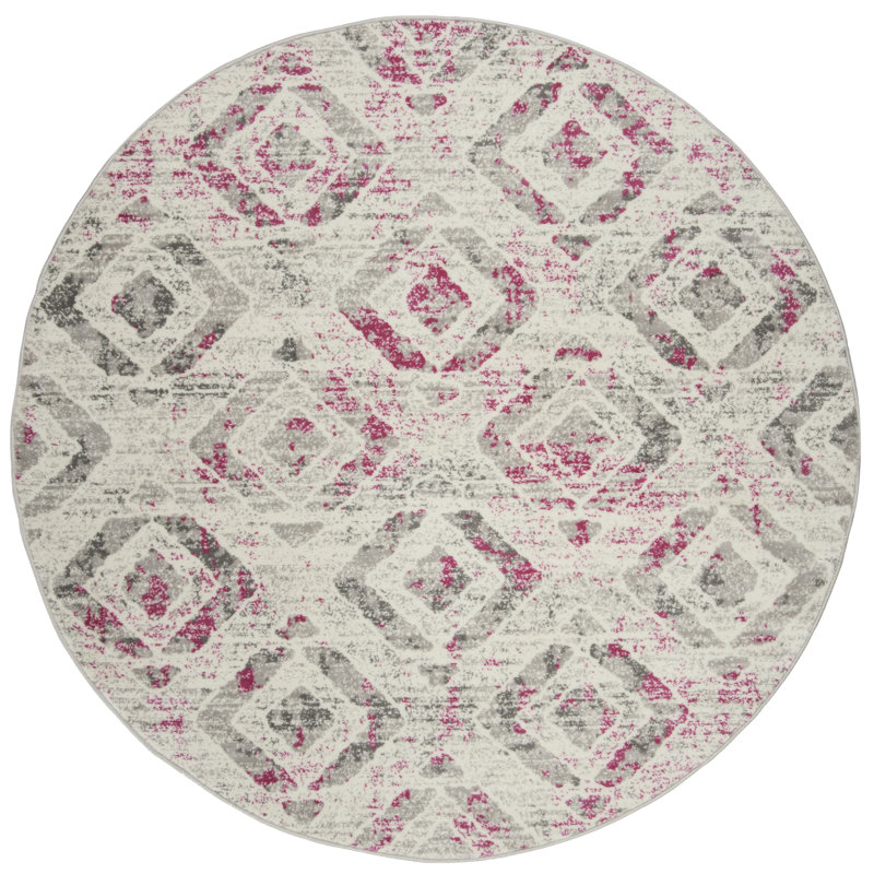 Cohan Performance Geometric Rug, Round 6'7"