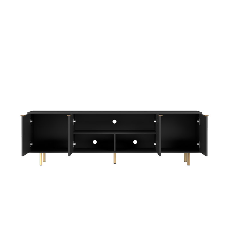 Crédence de rangement 68,89 W, Noir