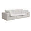 Canapé modulaire en velours côtelé modulaire 2 pièces 78,8 * 39,4 "sans assemblage, canapé comprimé pour salon / chambre à coucher / appartement, blanc-964033899-964033893