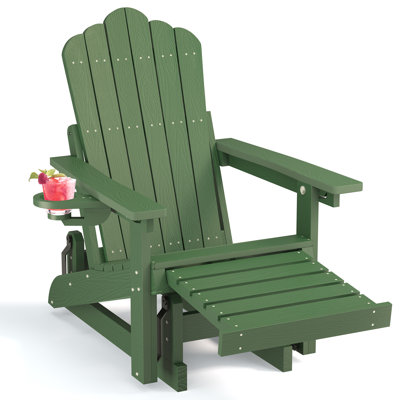 Chaise berçante d'extérieur en PEHD Adirondack