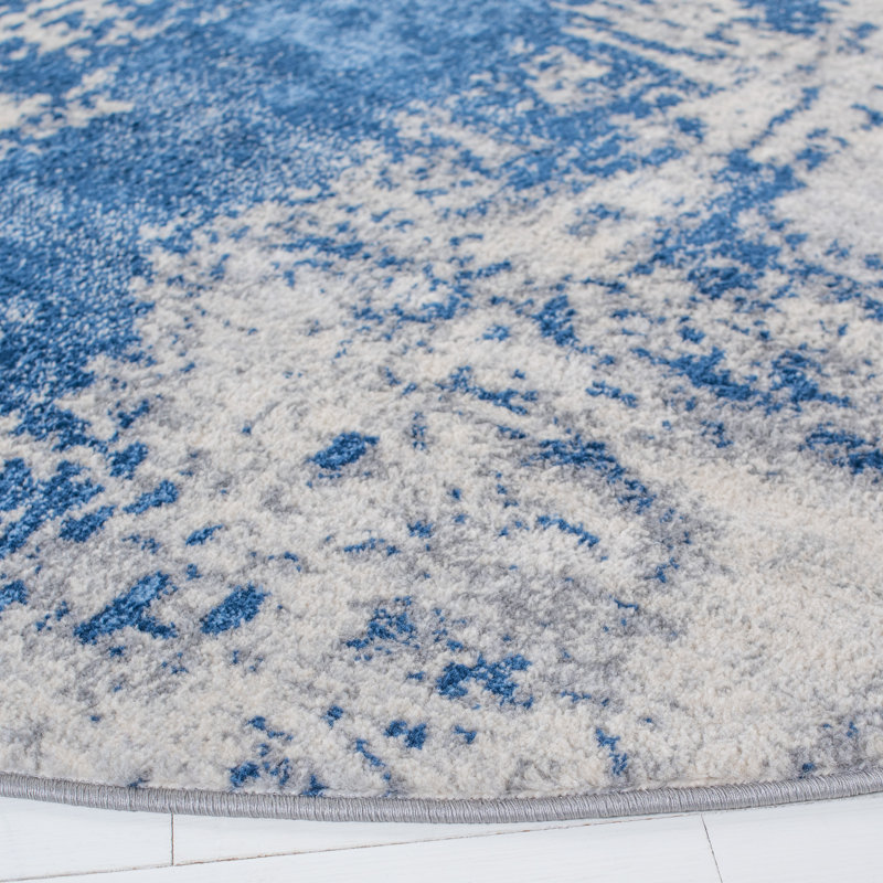 Jasper 100 Performance Abstract Rug, Round 6'7"
