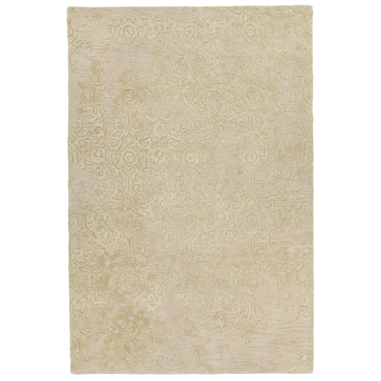 Tapis ivoire/jaune touffeté à la main Boothby