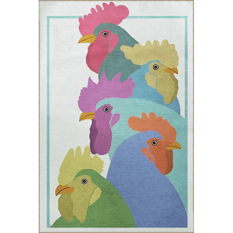 Tapis intérieur / extérieur rectangulaire Calley, Tapis de couloir 2 pi 7 po x 9 pi 10 po