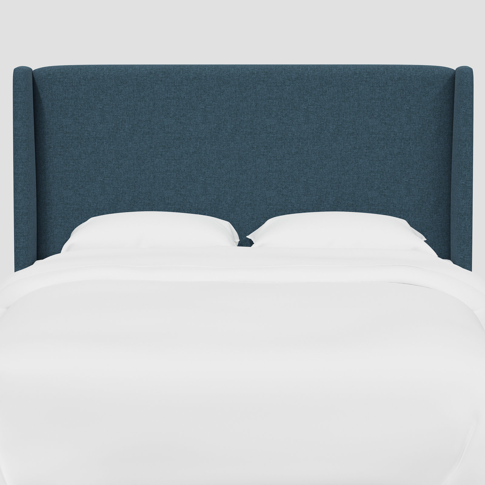 Upholstered Headboard, Twin, Zuma Navy Textured Linen