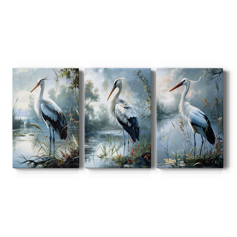 ANIMALS Series CIV - Toile tendue avec châssis sur mesure - 3 pièces, H 12 po x l 24 po