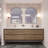 Azden 84" Wall-Mounted Double Bathroom Vanity Set-846138770