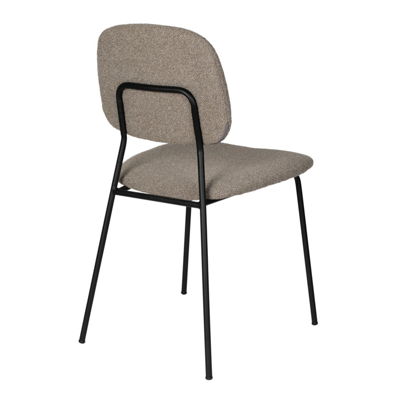 Roos Upholstered Dining Chair, Warm Beige